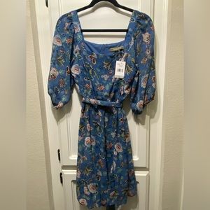 NWT - Melonie, Flowy Floral Dress (Size 8)